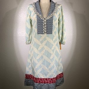 Johnny Was Whitley Mixed Henley Dress size s NWT